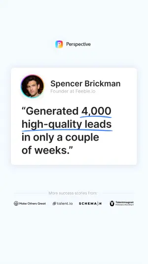 social media mockup ad built as a testimonial card with a named founder, a quoted result and client logos below